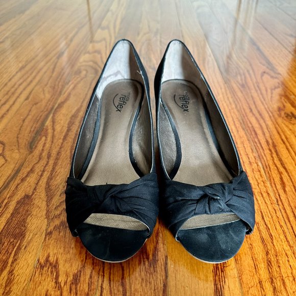 Moda Reflex Grace Black Wedge Pump - Picture 3 of 8